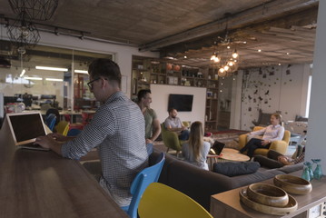 team meeting and brainstorming