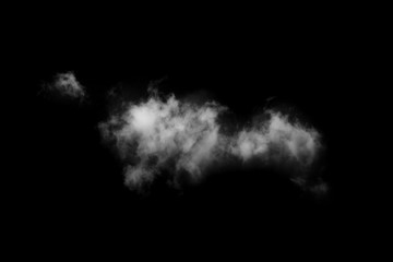 clouds on black background