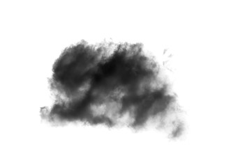 black cloud with a blanket of smoke