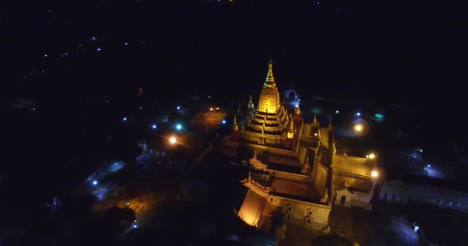 4k Bagan Aerial Myanmar