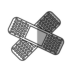 bandage first aid icon vector illustration graphic design