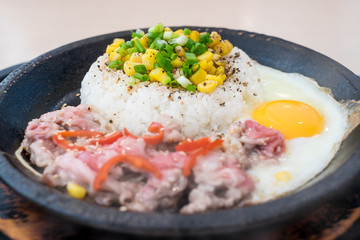 BBQ beef pepper rice