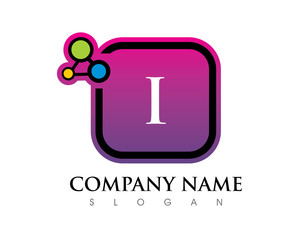 I Letter Square Logo