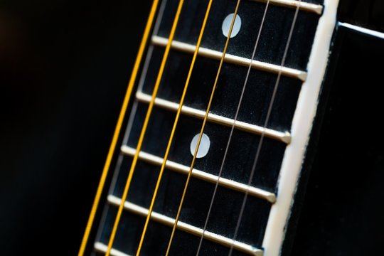 Acoustic guitar detail