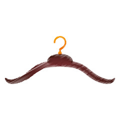 hook clothes isolated icon vector illustration design