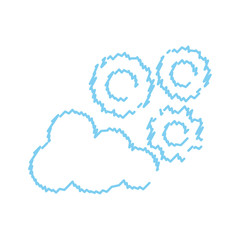 cloud computing technology icon vector illustration graphic design