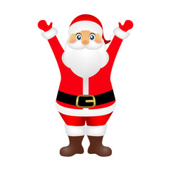 Santa Claus on white background