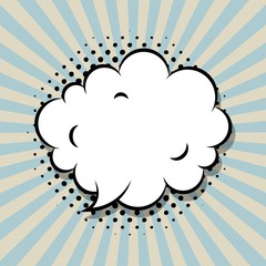 speech bubble icon. comic and pop art concept. colorful design. vector illustration