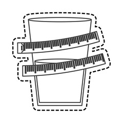 Water Glass Diet icon vector illustration design