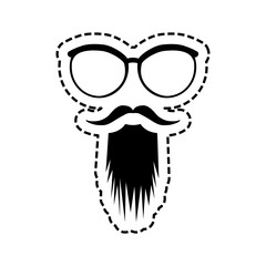 Hipster fashion lifestyle icon vector illustration graphic design