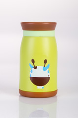 Thermo or Thermo flask on a background.