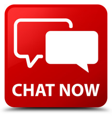 Chat now red square button