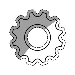 Gear cog wheel icon vector illustration graphic design