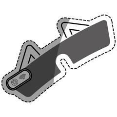 smart glasses technology icon vector illustration graphic design