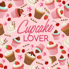 Cupcake Elements : Vector Illustration