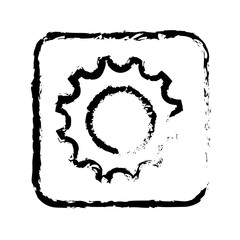 Gear cog wheel icon vector illustration graphic design