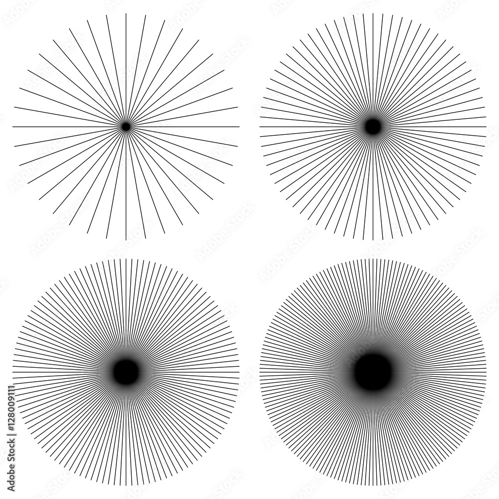 Poster geometric circle element. abstract monochrome circle shape.