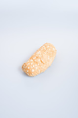 bread or oat bread on the background.