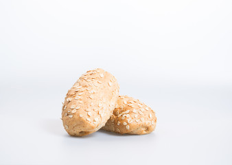 bread or oat bread on the background.