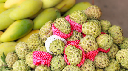 Custard apple in fresh marke