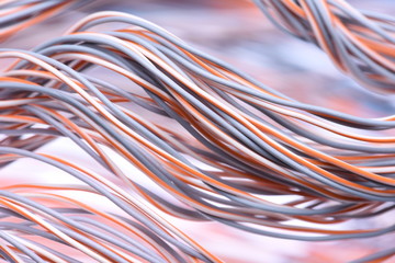Closeup of Electric Cables