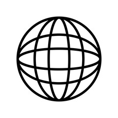 Global sphere symbol icon vector illustration graphic design