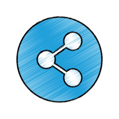 sharing social symbol icon vector illustration graphic design