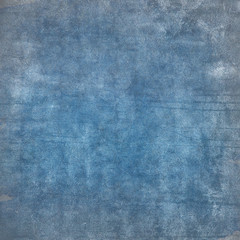 Grunge blue wall background or texture