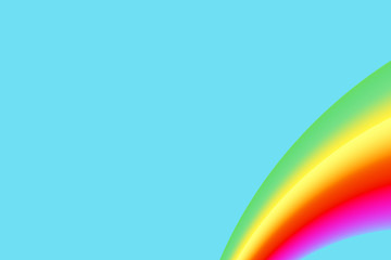 Obraz premium A simple fractal background with a rainbow and space for text. Suitable as a template, layout, for web design, leaflets, pamphlets, children's products, book covers, presentations, background for PC.