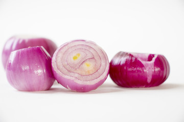onion on white background