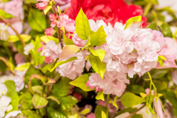 Artificial flowers bouquet