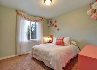 Charming girl's bedroom with nice decor