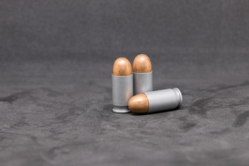 Bullet gun on black background