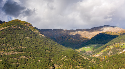Fototapeta na wymiar view Martello Valley, Trentino Alto Adige, Italy