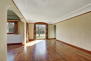 Empty room interior of tudor style home