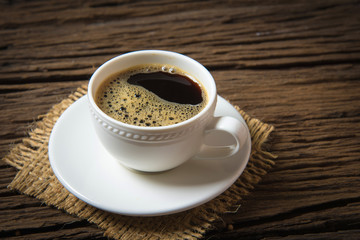coffee cup and coffee beans