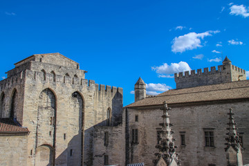 Fototapeta na wymiar Palais des papes Avignon