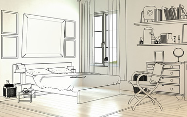 Im Schlafzimmer (Konzept)