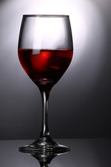 Glass of red wine