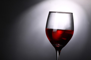 Glass of red wine