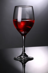 Glass of red wine