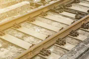 detail of old rusty railway.