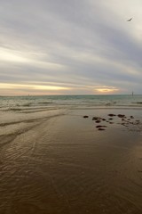 dawn twilight scenic from beach
