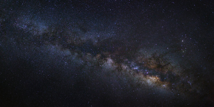 Fototapeta Panorama Milky way galaxy with stars and space dust in the unive