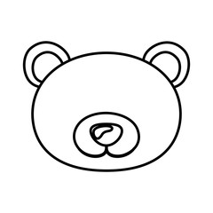 Bear cartoon icon. Animal cute adorable creature and friendly theme. Isolated design. Vector illustration