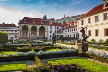 Fotobehang The garden of the Waldstein palace in Prague in the Czech republic © daliu