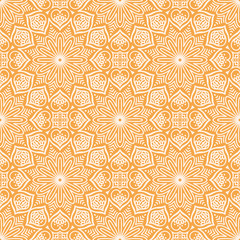 Ethnic floral seamless pattern
