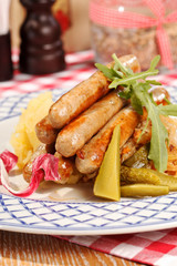 sausages with cabbage