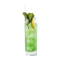 cocktail on the white background