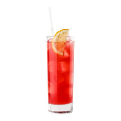 cocktail on the white background